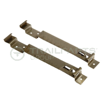 Number plate clips spring- loaded for square number plate