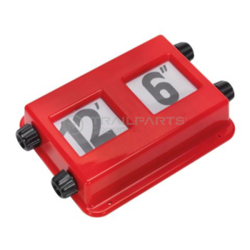 Surface mounted height indicator