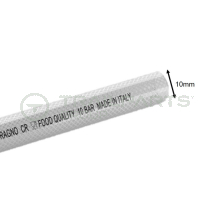Hose 10mm clear nylon Ragno CR reinforced hose - food qualit