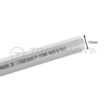 Hose 13mm clear nylon Ragno CR reinforced hose - food qualit