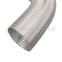 Aluminium spiral wound warm air duct pipe 60mm ID