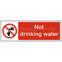 Not drinking water sticker 200mm x 67mm