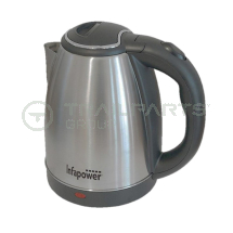 Cordless kettle 1.8ltr 1.8kW S/S used in welfare cabins
