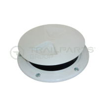 145mm white plastic screw-in access cover and frame