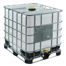 Reconditioned 1000lt IBC water tank on plastic / metal pallet