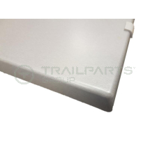 Welfare table top brushed silver 700 x 1100mm