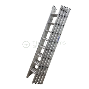 Aluminium ladder Class 1 spec 8 rung four-section 150kg