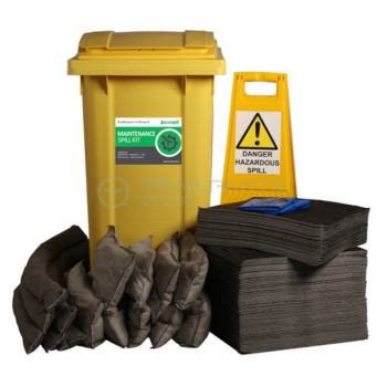 ECOShield maintenance spill kit 240ltr in wheeled bin