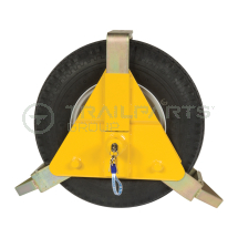 Triangular wheel clamp for 8inch - 10inch wheels