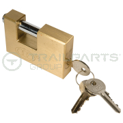Brass shutter lock 70mm