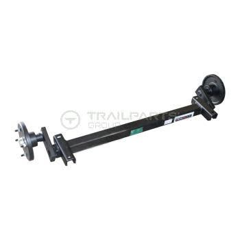 Axle for Terex MBR roller breaker trailer c/w SFL brngs
