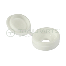 Large Hinged Cover Cap White 5 to 10mm Screw 50 / BAG