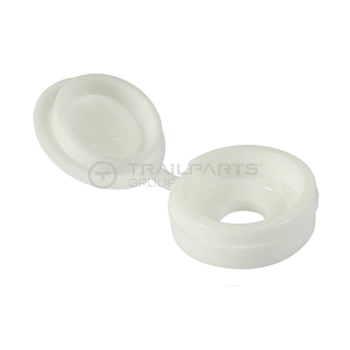Small Hinged Cover Cap White 3.5 to 5mm Screw 100 / BAG