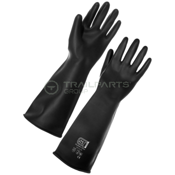 Heavy weight rubber gauntlets 17Inch chemical resistant