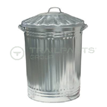 Steel dustbin with lid