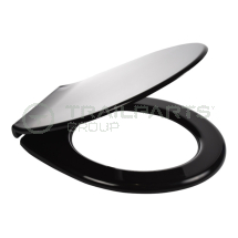 Replacement toilet seat and lid black