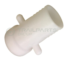 2inch BSP white polypropylene lug fitting male hose tail