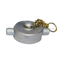 BSP 2inch aluminium lug end cap c/w brass chain