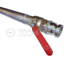 Toilet suction lance c/w brass 2inch ball valve & aluminium tube