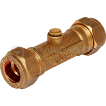 Double compression check valve brass 15mm