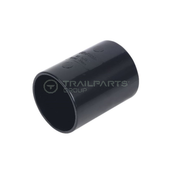 50mm solvent weld straight connector black (x5)