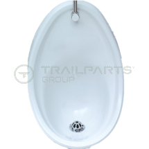 White porcelain urinal