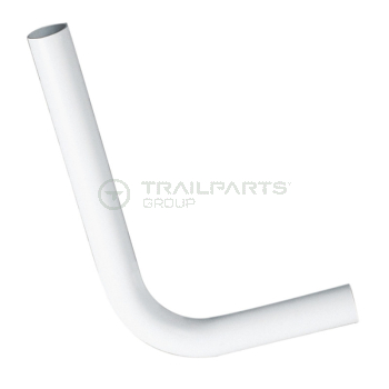 White low level flush pipe 14Inch x 9Inch
