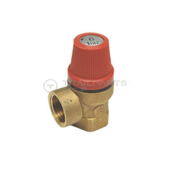 Pressure release valve brass adjustable 1 to 6 bar F/F 1/2Inch
