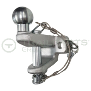 Dixon-Bate style ball and pin hitch '3500kg' round top pin