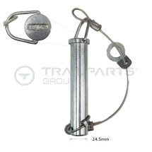 Tow pin and wire Dixon-Bate style round top '3500kg'