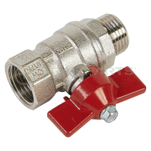 Ball valve male/female 1/2inch BSP c/w butterfly handle